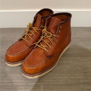 Red Wing Shoes Tan Leather Ankle Boots